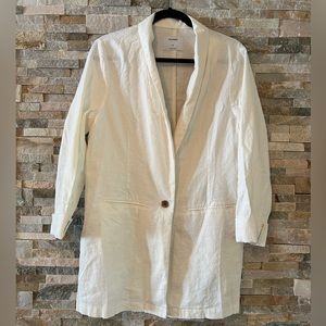 Old Navy L Tall White Blazer